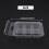 100 Packs Wax Melt Clamshells Molds Square, 6 Cavity Clear Plastic 7