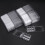 100 Packs Wax Melt Clamshells Molds Square, 6 Cavity Clear Plastic 8