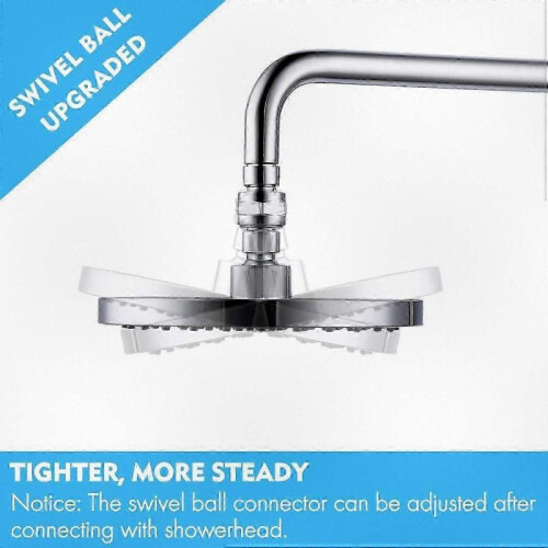Adjustable Brass Shower Head Connector Swivel Joint for Shower Arm Replacement 1