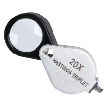 Juwelierlupe 20-fache Dreifachlupe mit 12-mm-Linse