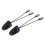 2 luci da lettura a LED con clip per leggio e doppio braccio 10