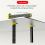 Righello per l'altezza delle piastrelle del soffitto e del pavimento, 2 pezzi, con base magnetica 8