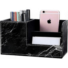 Black Marble Pen Organizer