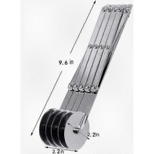 5-Blade Stainless Steel Adjustable Pastry Cutter, Multi-Wheel Pizza Dough Slicer, Baking Tool 1