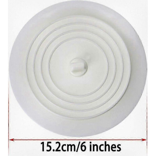 2 Pack 6 Universal Silicone Sink Drain Stoppers for Kitchen & Bathroom. 1