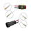 5 Pair 2 Pin Way Waterproof Electrical Plug Set Suitable for Motorcycle and Scooter Connectors with Cable 5