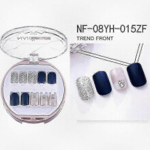 (NF  08YH  015ZF) 30pcs Full Rhinestone Nail Patch Sweet Style Removable Short Fashionable Nail Decorations for Various Styles