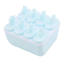 8 Grid DIY Ice Cream Mold in PP Material for Frozen Ice Popsicles