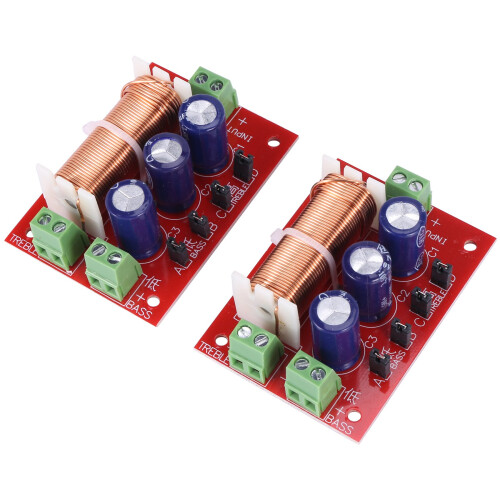 2 stk. 400W højttalerdelefilter 2-vejs lydjustering til 2-16 Ohm 1