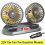 12V bilventilator dobbelthovedventilator bærbar bilkøleventilator 2