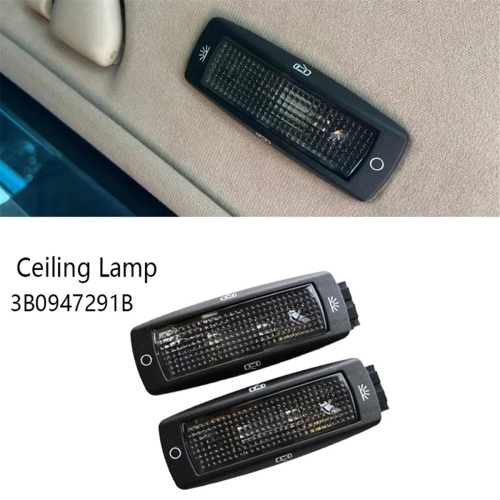 3B0947291 2Pcs Rear Reading Map Dome Light for Golf 98-05 2