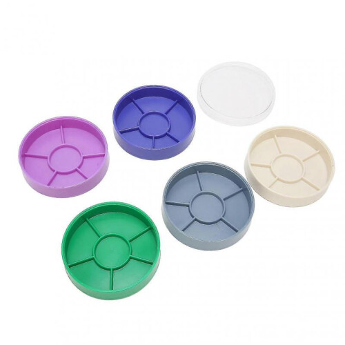 5-Layer Compartment Dustproof Round Container for Storing Watch Parts with Colorful Design 1