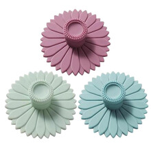 Multicolored silicone cup caps set (3-pack) for various cup sizes