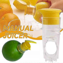 Manual Citrus Squeezer for Lemon, Lime, and Orange, Ideal Hand Press Kitchen Tool with Spout for Effortless Juicing