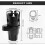 Adjustable Dual-Angle Multi-Purpose Car Cup Holder (Black) 2