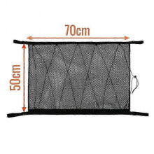 Car Roof Storage Net Pocket for SUV - Breathable Mesh Interior Cargo Bag for Auto Tidying and Organizing Accessories