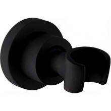 Stainless Steel Wall Mount Shower Head Holder with 360 Rotation for Handheld Spray.