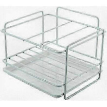 Stainless Steel Kitchen Sponge Holder, Sink Caddy Organizer with Wall Mount Design for Bathroom or Kitchen.