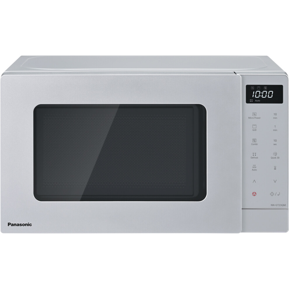 Panasonic GT NN-GT23QMBPQ 20 Litre 26cm High, Freestanding Small Microwave With Grill - Silver