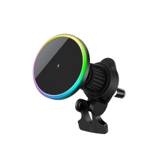Magsafe Car Charger, 15W Magnetic Wireless Fast Charging, for Air Vents(Black)