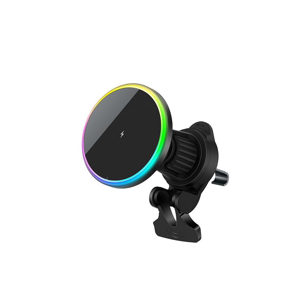 Magsafe Car Charger, 15W Magnetic Wireless Fast Charging, For Air Vents(Black) Black 6976918065162
