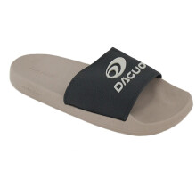 (7 UK Child, Beige) Junior Pool Sliders Open Toe Anti-Slip Sandals
