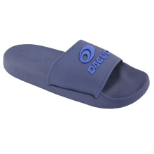 (6 UK Child, Navy) Junior Pool Sliders Open Toe Anti-Slip Sandals