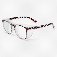 Clear Vision Safety Glasses for All Genders with Blue Light Filter & Fixed Side Protection.