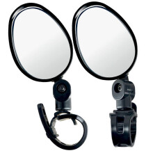 (As show, One size) Bicycle quick release silicone mirrors wide angle convex mirrors cycling reflectors flat view mirrors