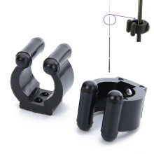 (M, One size) 2Pcs Billiard Cue Wall Mount Clamp Fish Rod Storage Holder Plastic Clip Clips Snooker Cue Clamp