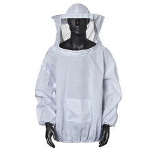 (As show, One size) One-piece beekeeping clothing (white) anti-bee clothing split anti-bee clothing export type beekeeping tools beekeeping clothing, beekeeping protectiv