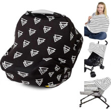 (As show, One size) 1PCS Nursing Cover and Nursing Poncho for Baby - Multi-Purpose Cover for Baby Car Seat, Stroller Cover, 360 Full Body Protection - Gift for Boy and Gi
