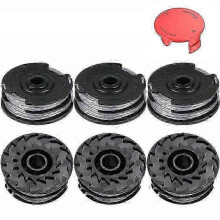 1 Set Compatible with Certain Brand 6PCS Lawn Mower Trimmer Spools 9 + 1 Protection Cap