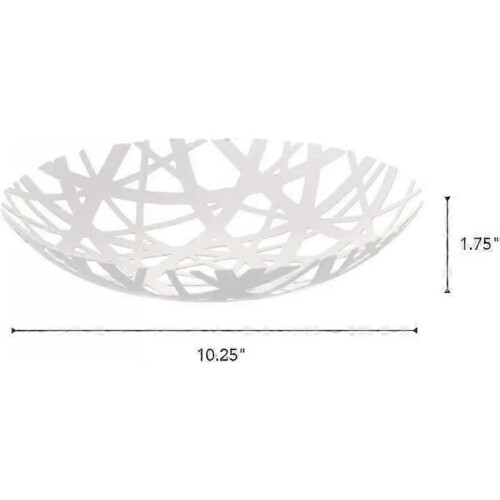 One Size White Fruit Bowls Suitable for Various Home Decor Styles, Model 2497 1