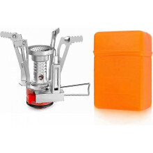 13PCS Camping Cookware Set for Backpacking and Hiking with Camping Stove, Lightweight and Easy to Clean Camping Accessories