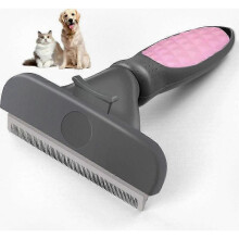 Gentle 95% Pet Grooming Brush for Shedding Control, Floating Hair Remover for Cats & Dogs.