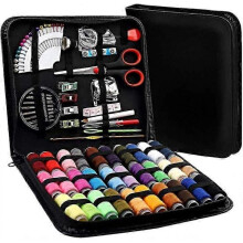 Premium 112-Piece Portable Sewing Kit with Professional Accessories for Crafting.