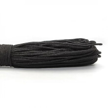 Black 100ft One st Cores Paracord Rope for Jewelry