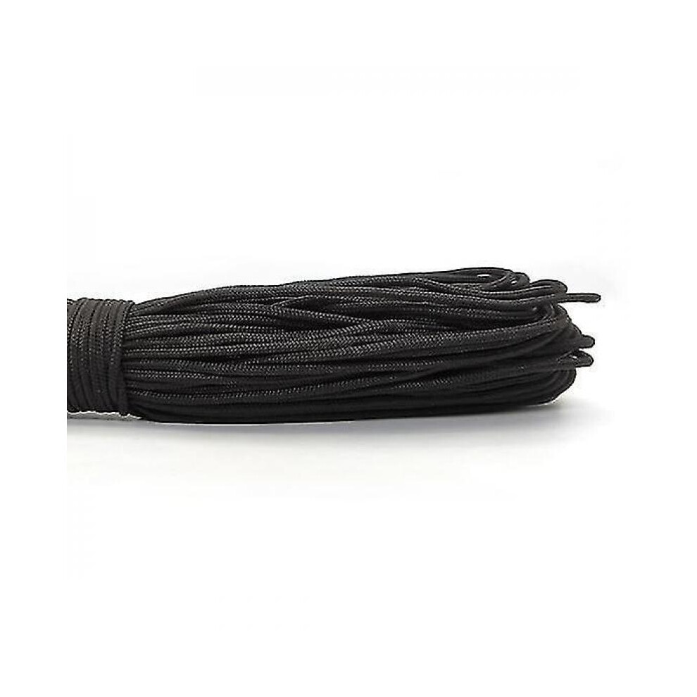 Black 100ft One st Cores Paracord Rope for Jewelry