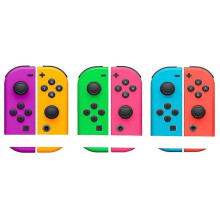 Neon Red Blue Nitendo Switch Ns Joycon Controller Housing Shell Case Cover
