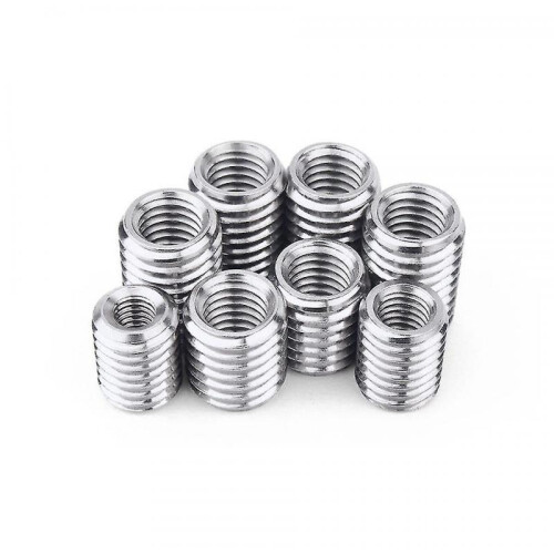 new outer m10 inner m8 5pieces inner outer threaded hollow tube coupler conveyer sliver adapter scre 1