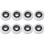 For 8pcs 6000ZZ Flat Guide Sealed Rail Bearing Pulley for Drawers Doors WS4651 1