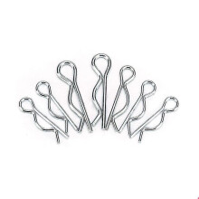3X50mm 20 pieces Carbon Steel Hitch Retaining R Clip Cotter Spring Pin