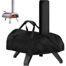 (As show, One size) Pizza oven cover (Karu 16 model 32.6 * 20.4 * 13.3 inch), outdoor pizza oven cover 420D waterproof Oxford fabric pizza oven protective cover, outdoor