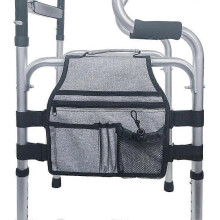 (As show, One size) Side Walker Bag, Side Access Bag Walker Pouch Organizer with Handle Multifunctional Accessory for Most Walkers with Side Bar, Easy to Install and Ligh