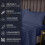 (Navy, King 152 x 200 cm) Pack of 2 Extra Deep 40cm Stripe Pattern Fitted Sheets-Wrinkle and Shrink Resistant Soft Microfiber 5