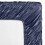 (Navy, King 152 x 200 cm) Pack of 2 Extra Deep 40cm Stripe Pattern Fitted Sheets-Wrinkle and Shrink Resistant Soft Microfiber 4