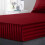 (Ochre, King 152 x 200 cm) Pack of 2 Extra Deep 40cm Stripe Pattern Fitted Sheets-Wrinkle and Shrink Resistant Soft Microfiber 2