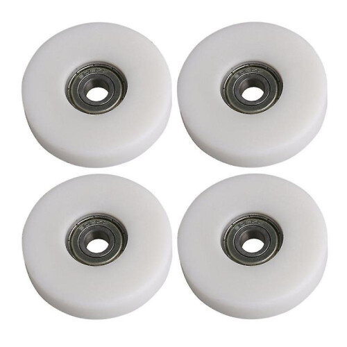 For 4pcs Flat Plastic Coated Sealed Pulley Roller Bearing Loading 97KG 50mm ID WS5402