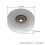 For 4pcs Flat Plastic Coated Sealed Pulley Roller Bearing Loading 97KG 50mm ID WS5402 3